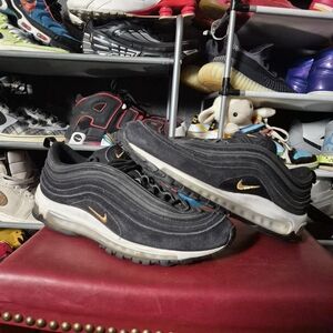 Nike Men’s Air Max 97 Black with Gold Swoosh